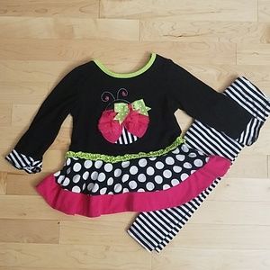 💜3 for $25💜Rare Too dress/tunic & legging set 3T